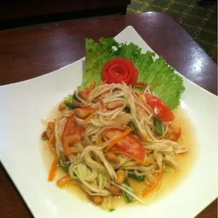 The New Green Papaya Salad is Awsome