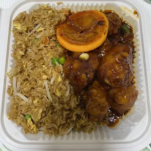 Orange Chicken and Fried Rice