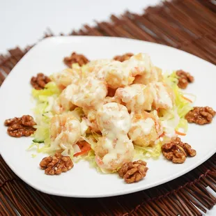 Walnuts prawns