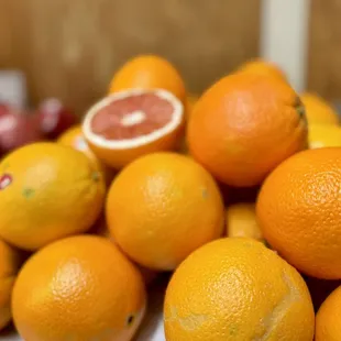 grapefruits and oranges