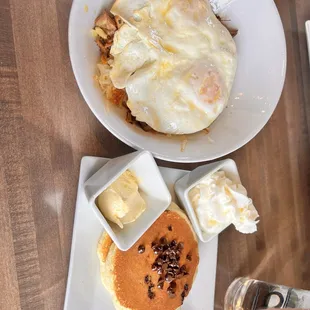 pancakes, food