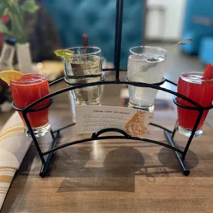 Flight of mimosa and Bellinis