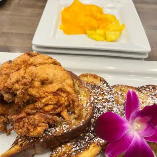 food, waffles