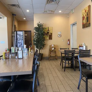the dining area