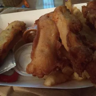 Hand cut crispy and meaty fish...YUMMY!
