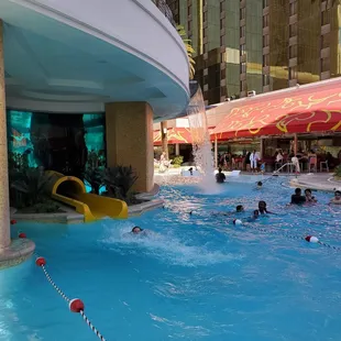 people playing in the water