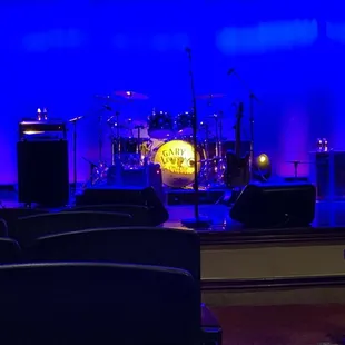The stage before the show.