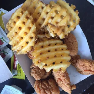 Nuggets and Fries! So good we ordered more!