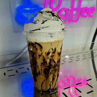Iced Mocha with Whipped Cream