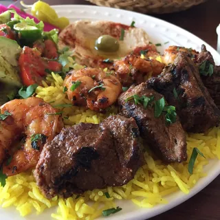 Shrimp & Filet Mignon Plate