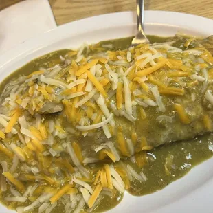 Chile verde burrito