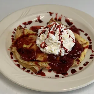 Strawberry Crepes.