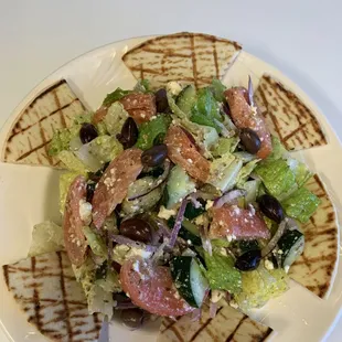 Greek salad. Delicious !
