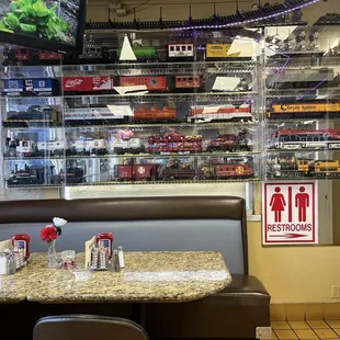 Model trains alll over