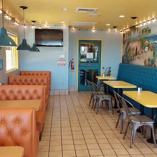 the interior of a restaurant