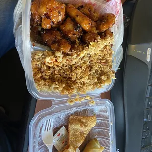 General tso lunch special.