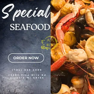 Our buffet includes a variety of fresh seafood to satisfy your cravings.