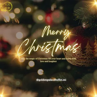 Merry Christmas！
We&apos;re OPEN on Christmas Day!
