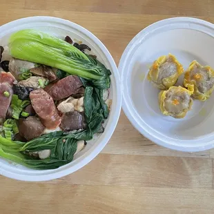 P5. Chicken and Cured Meat Clay Pot Rice D10. Shu Mai King