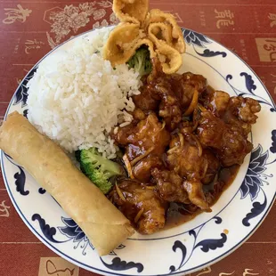 Orange Chicken Lunch