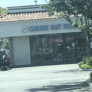 outside