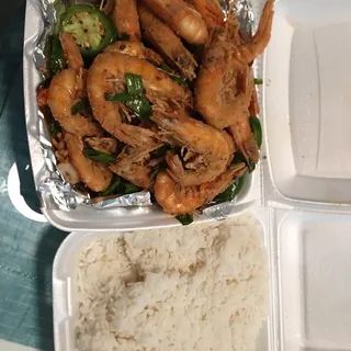 Sauteed Shrimp with White Wine Sauce