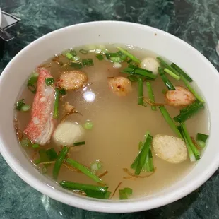 Seafood noodle soup