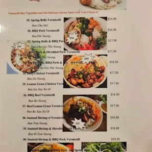 Cold vermicelli