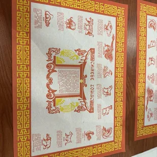 Very cute zodiac table mats