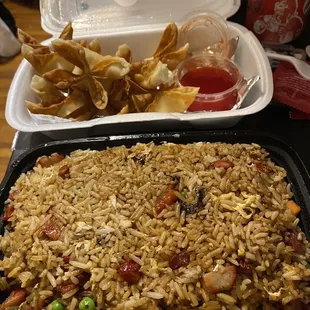 1. Cream Cheese Wontons 165. BBQ Pork Fried Rice