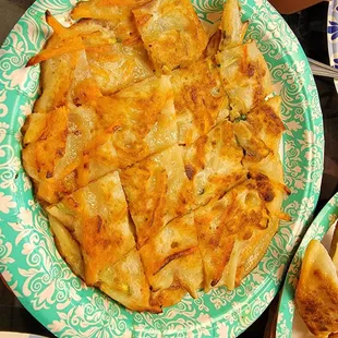 Korean Pancakes and Mixed Vegetables