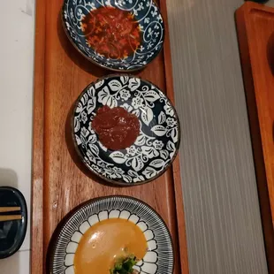 Another set of dipping sauces