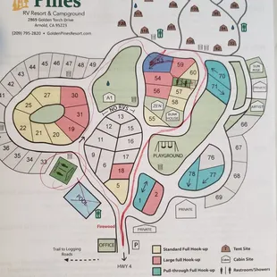 Map of the park