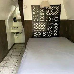 Zen Cabin interior. It was perfect!  Toilet is behind that wall.
