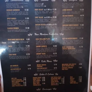 Menu 12/22