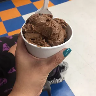 Old chocolate brownie ice cream. Disappointed because this is my fave! It got replaced.