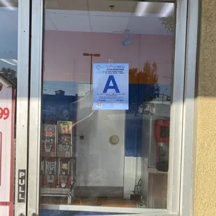 the front door of a restaurant