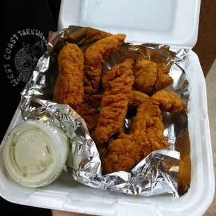 Extra crispy chicken tenders made to order