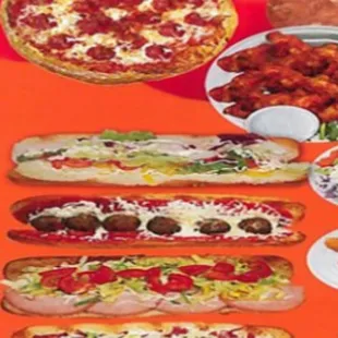 a variety of food items