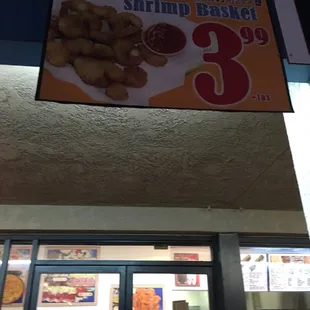 $3.99+ shrimp basket