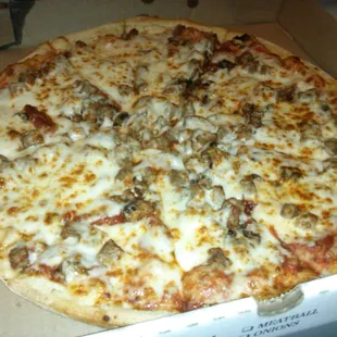 3 topping and extra cheese. $8.68