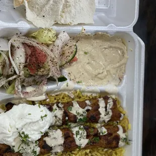 20. Chicken Kabob Plate