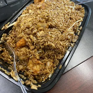 St. Louis style fried rice shrimp - REALLY GOOD! Best rice I&apos;ve had in awhile!