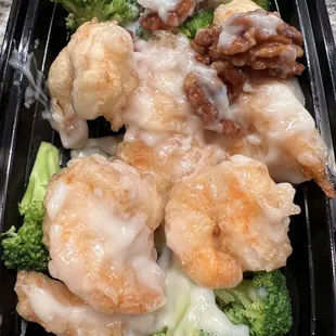 Honey E24. Walnut Shrimp.  Gross.