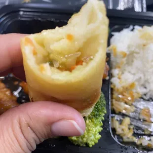A2. Vegetable Spring Roll - not good, soggy and no fresh veggies.