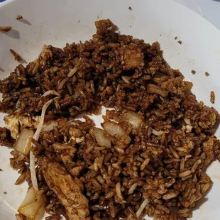 a plate of food on a table