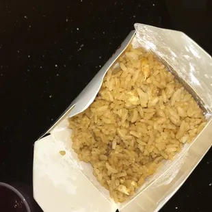 Fried rice or brown?