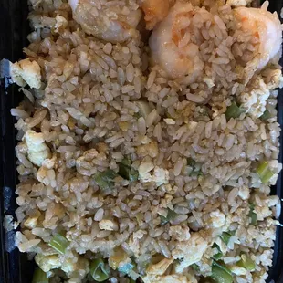 Shrimp Fried Rice without peas and carrots