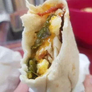 Green Chile breakfast burrito