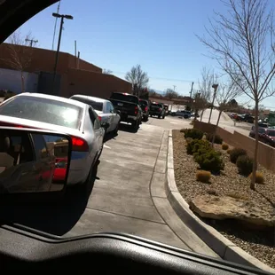 Drive thru is crazy packed!